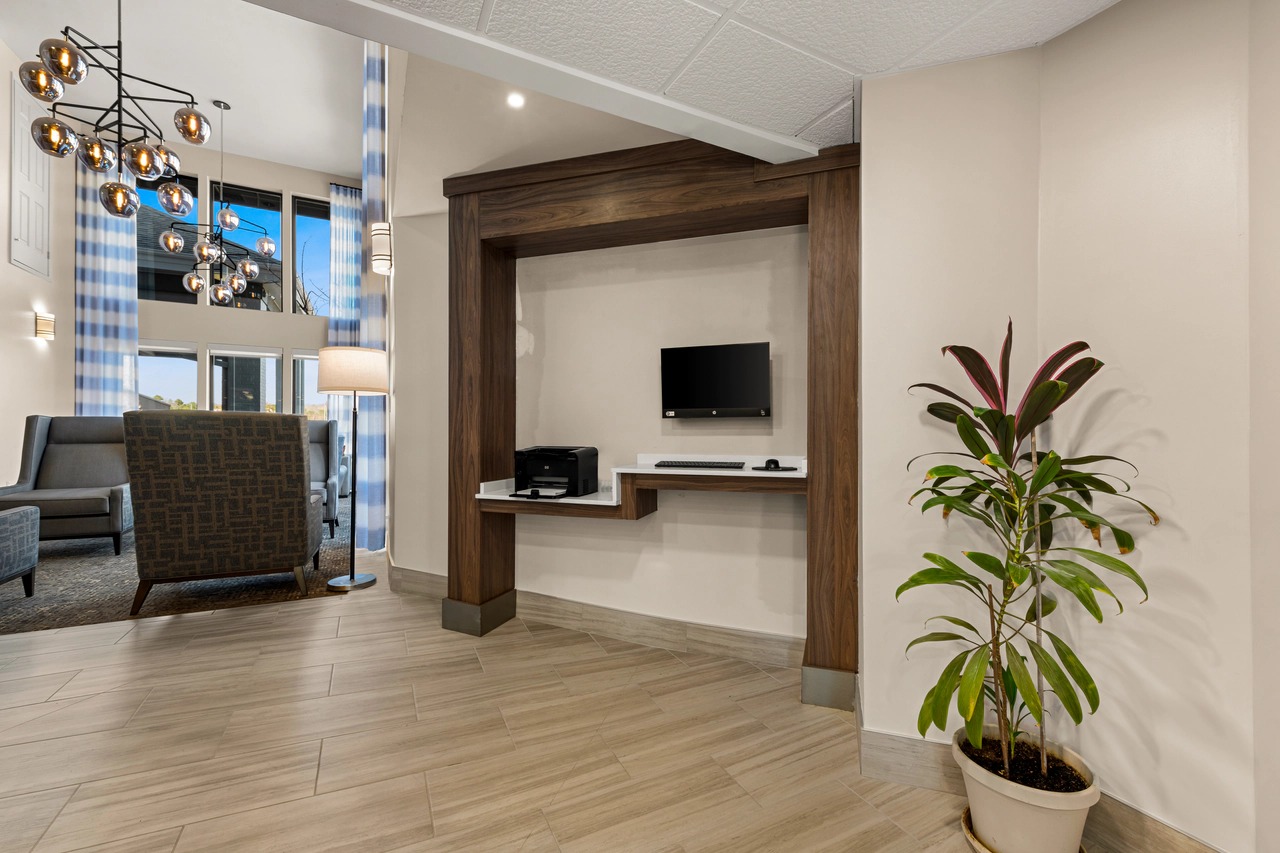 Business Center with Workstations
